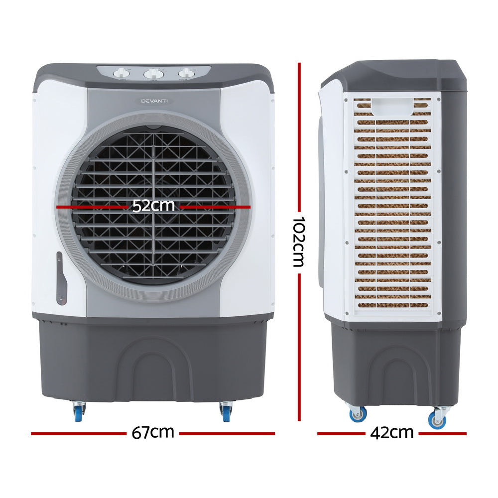 Devanti Evaporative Air Cooler Conditioner Commercial 45L-1