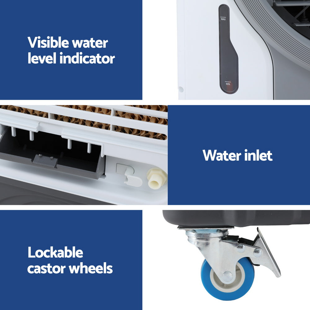 Devanti Evaporative Air Cooler Conditioner Commercial 45L-5