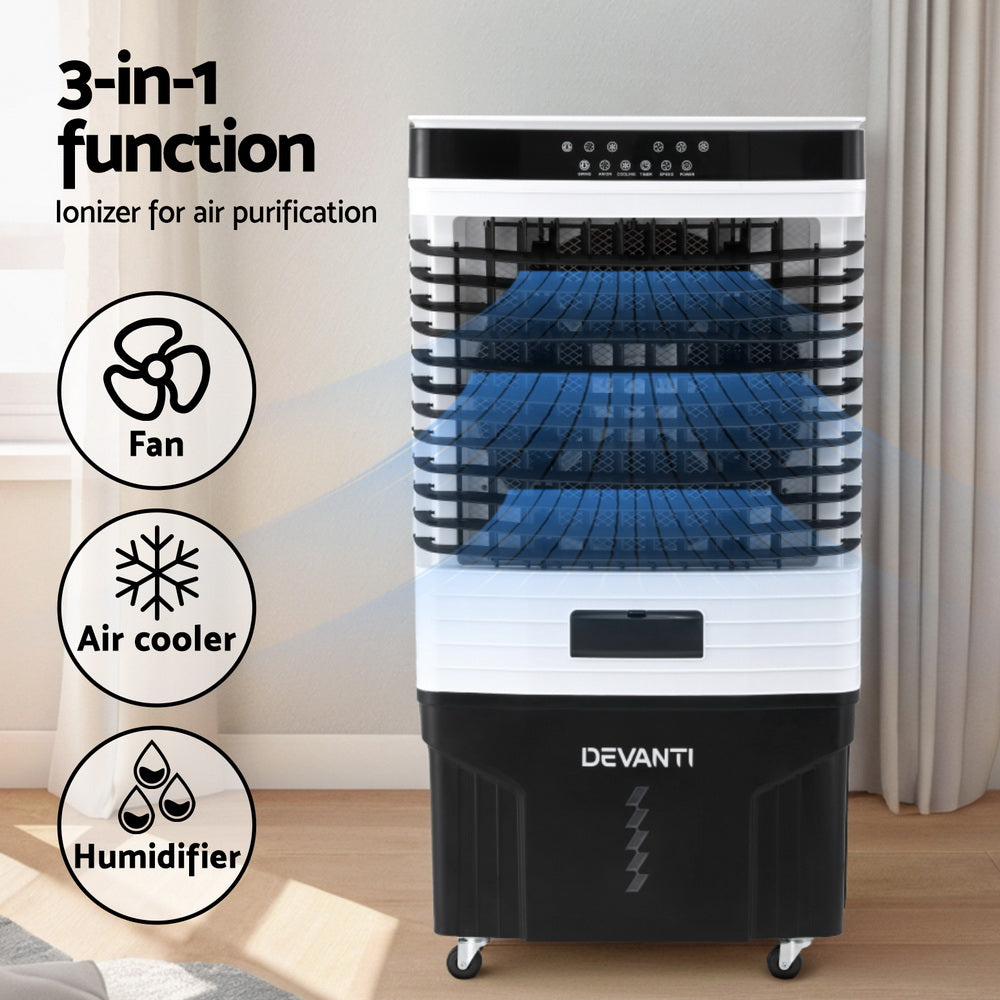 Devanti 60L Evaporative Air Cooler Conditioner-3