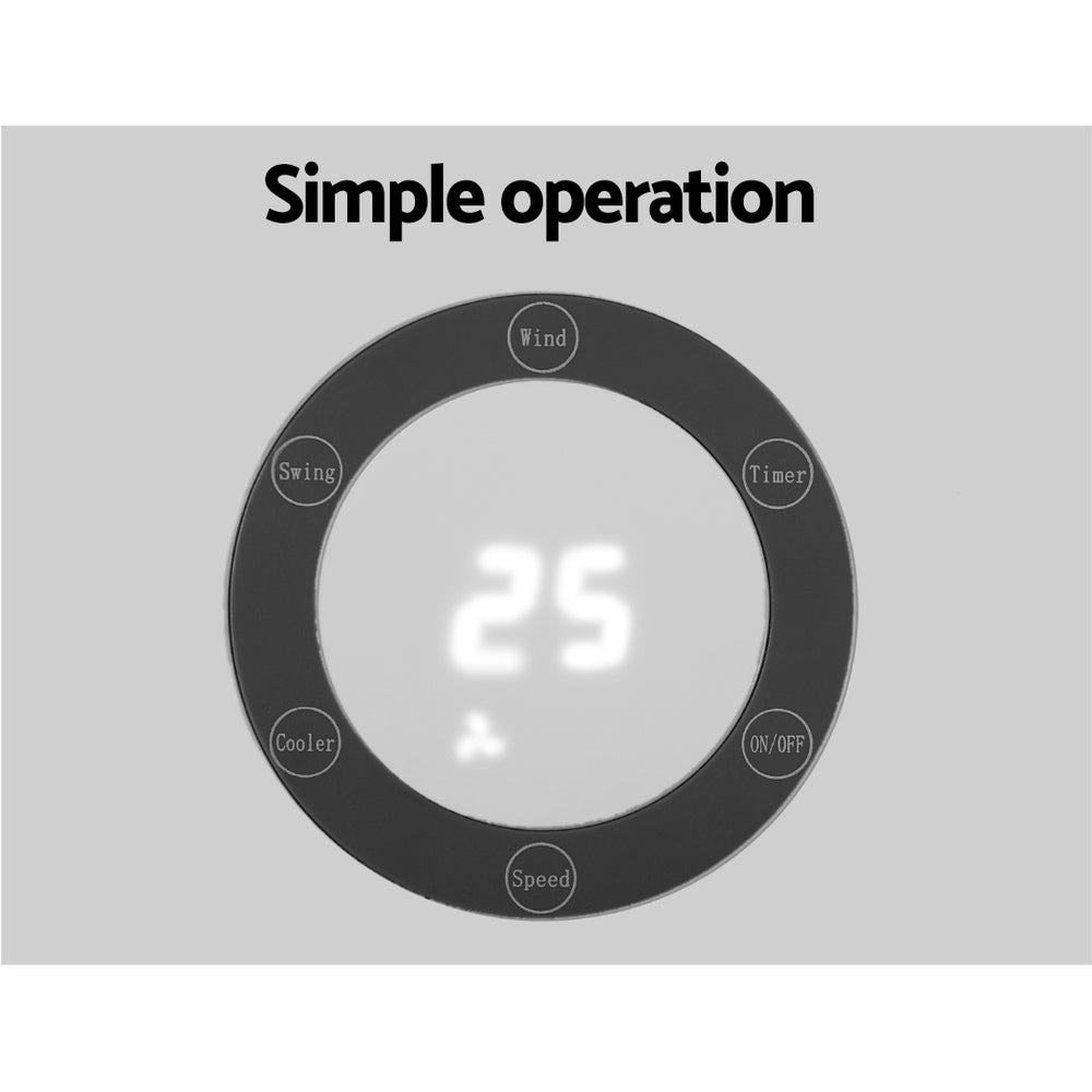 Devanti Tower Evaporative Air Cooler Conditioner Portable Cool Fan Humidifier 6L-4