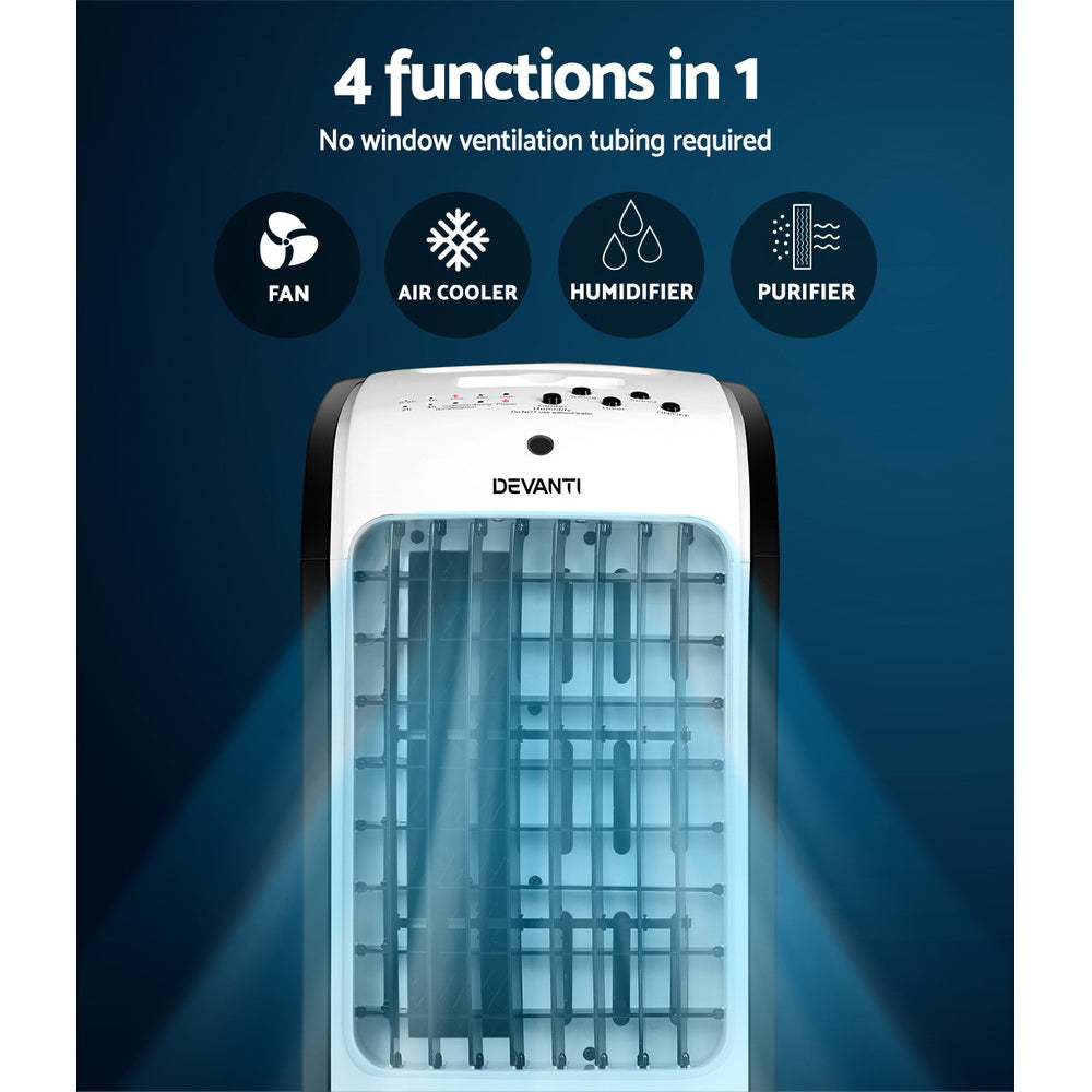 Devanti Evaporative Air Cooler Conditioner 4L-5