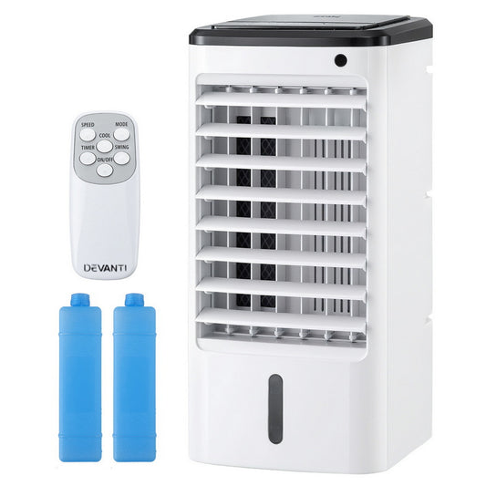 Devanti Evaporative Air Cooler Conditioner w/ Remote 4L-0