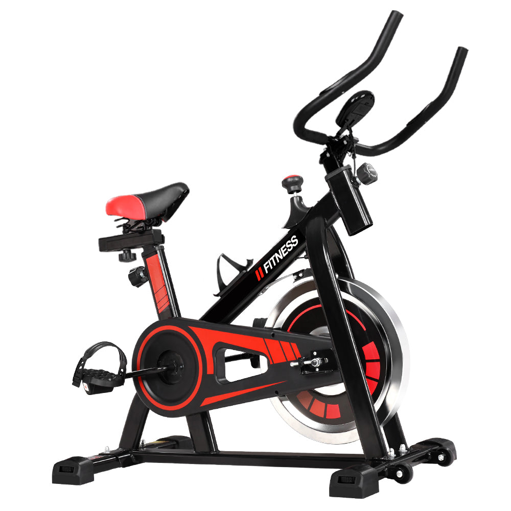 Everfit Spin Bike Exercise Bike Flywheel Cycling Home Gym Fitness 120kg-0