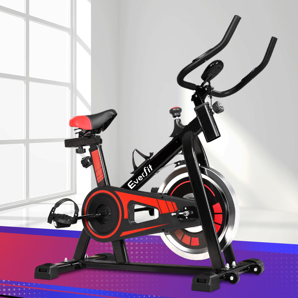 Everfit Spin Bike Exercise Bike Flywheel Cycling Home Gym Fitness 120kg-6