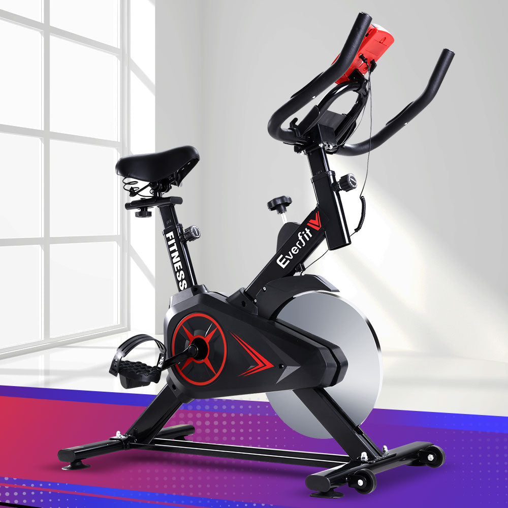 Everfit Spin Bike Exercise Bike Flywheel Cycling Home Gym Fitness Machine-6