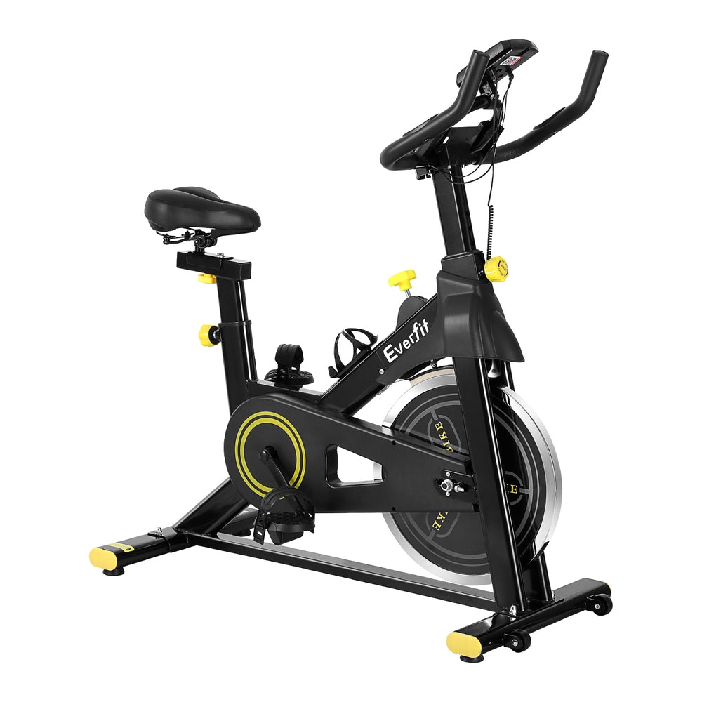 Everfit Spin Bike Exercise Bike Cardio Gym Bluetooth APP Connectable-0