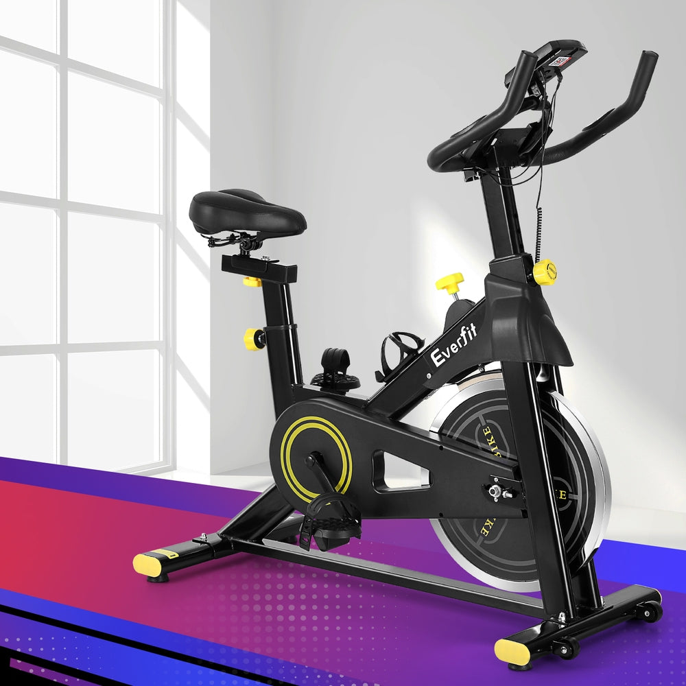 Everfit Spin Bike Exercise Bike Cardio Gym Bluetooth APP Connectable-6