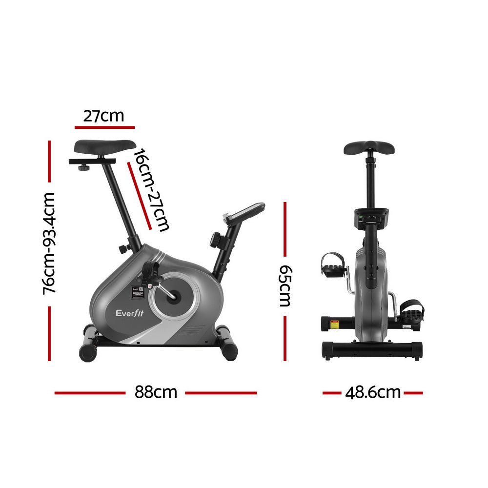 Everfit Under Desk Exercise Bike Magnetic Resistance Cardio workouts 120kg Capacity-1