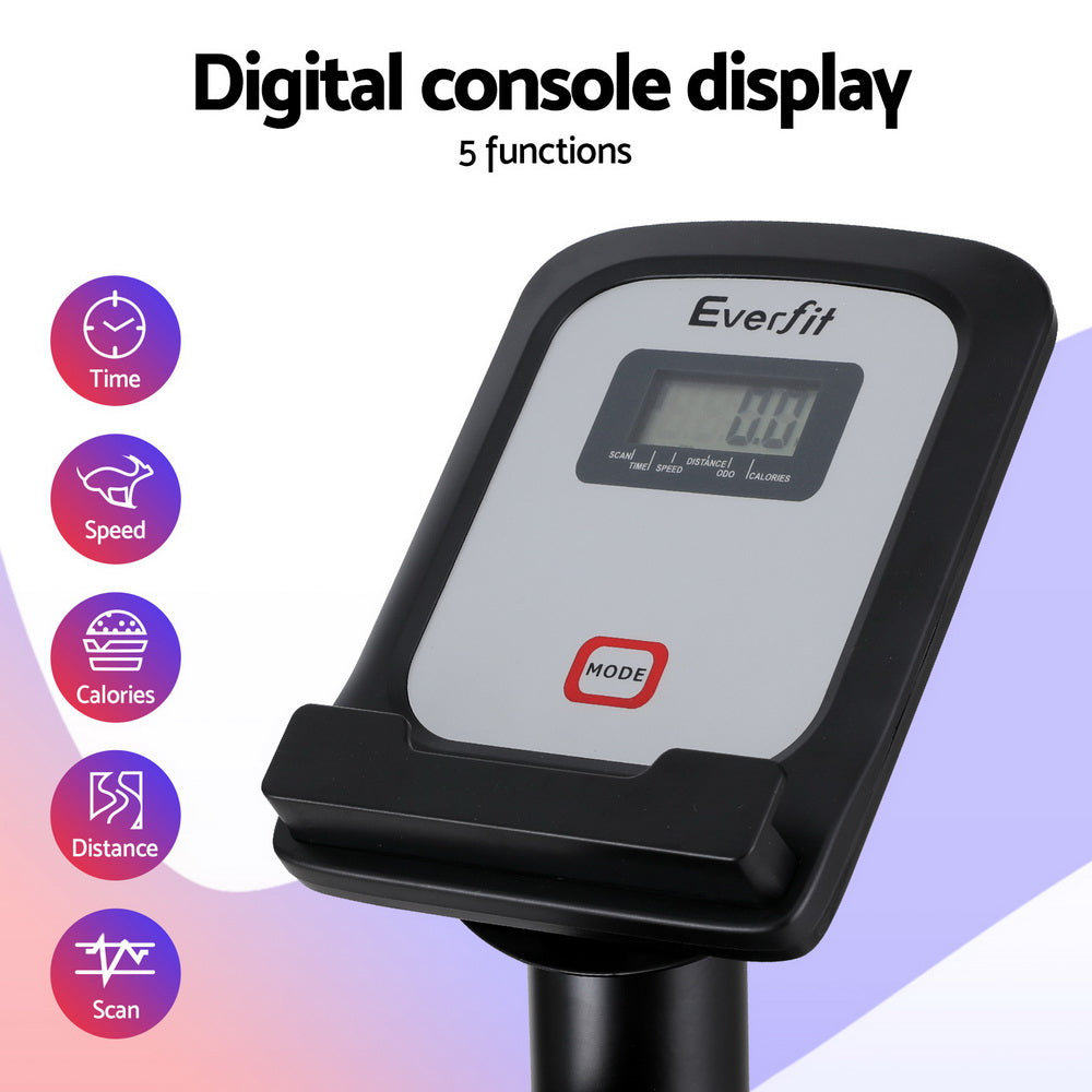 Everfit Under Desk Exercise Bike Magnetic Resistance Cardio workouts 120kg Capacity-4