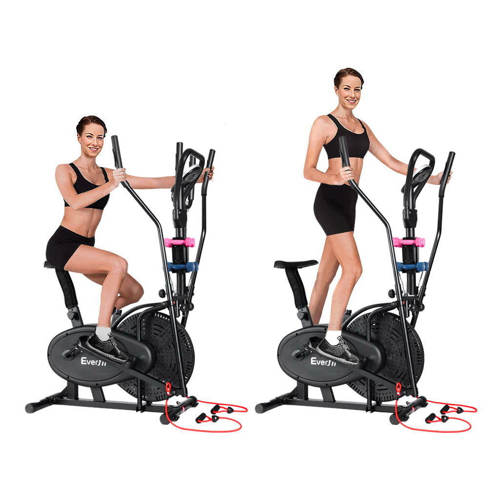 Everfit Exercise Bike 6 in 1 Elliptical Cross Trainer Home Gym Indoor Cardio-2