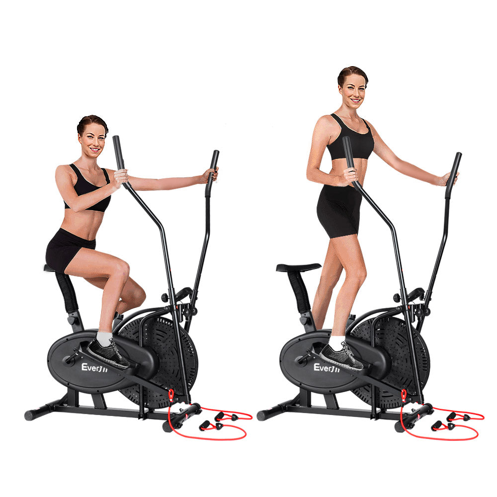 Everfit Exercise Bike 4 in 1 Elliptical Cross Trainer Home Gym Indoor Cardio-2