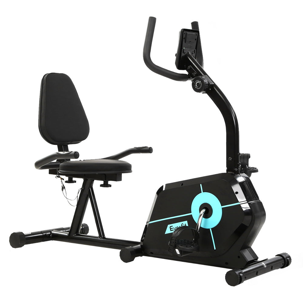 Everfit Exercise Bike Magnetic Recumbent Indoor Cycling Home Gym Cardio 120kg-0