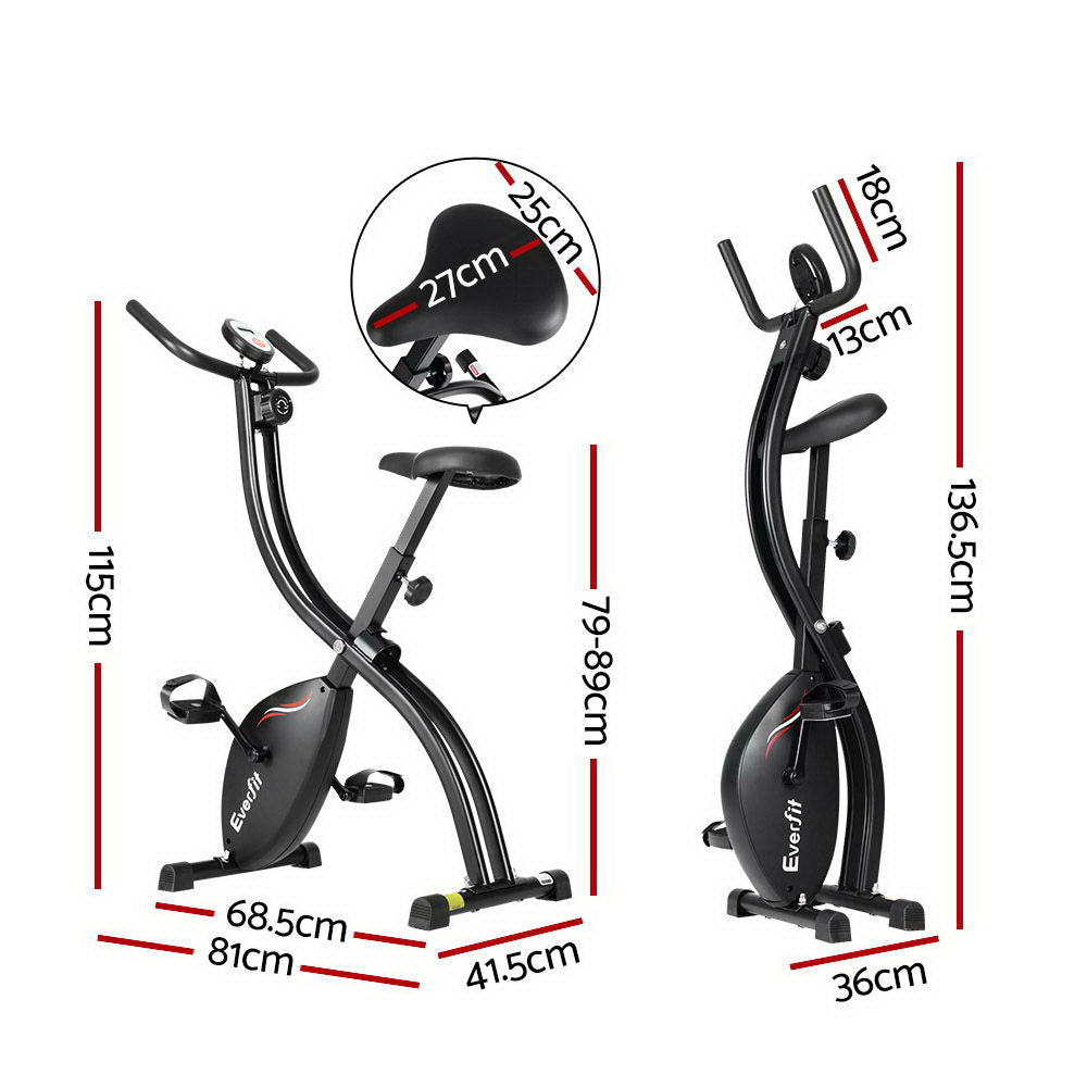 Everfit Folding Exercise Bike Magnetic X-Bike Bicycle Indoor Cycling Cardio-1