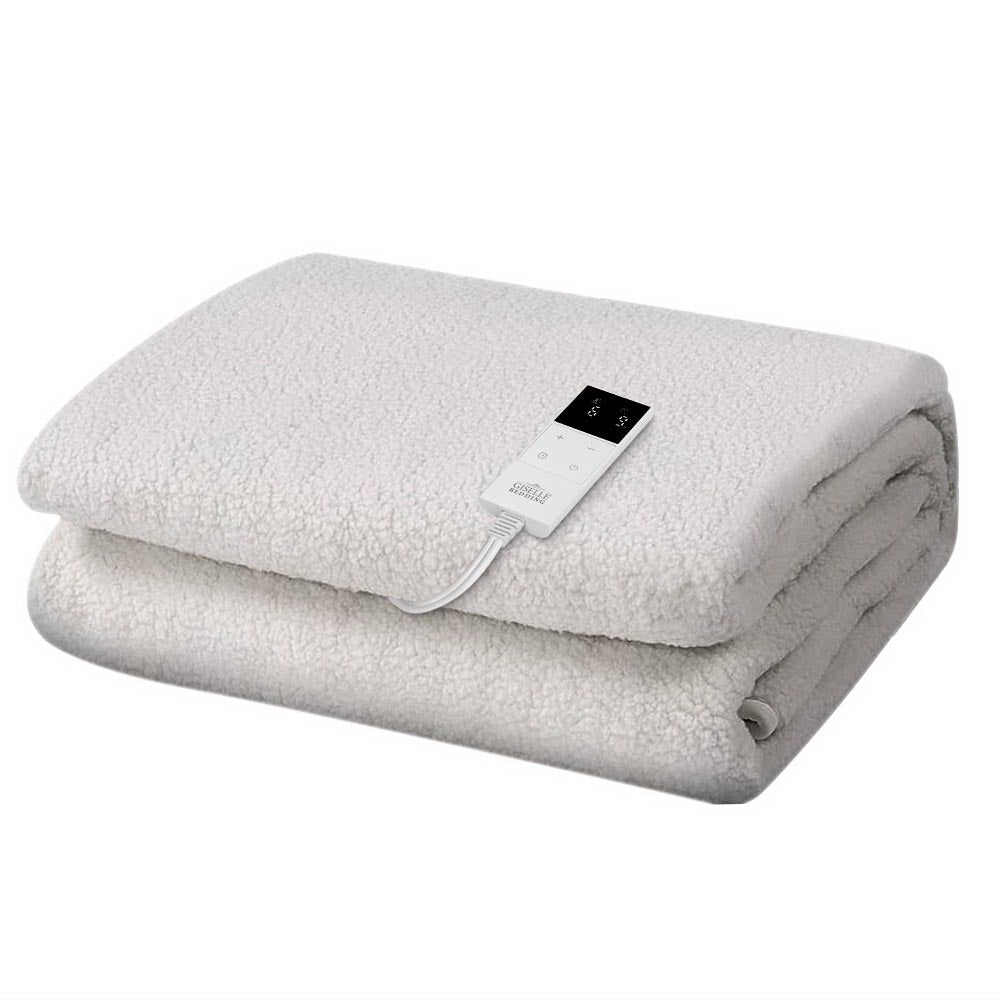 Giselle Bedding Single Size Electric Blanket Fleece-0