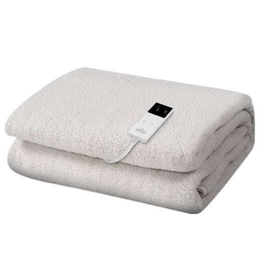 Giselle Bedding Single Size Electric Blanket Fleece-0