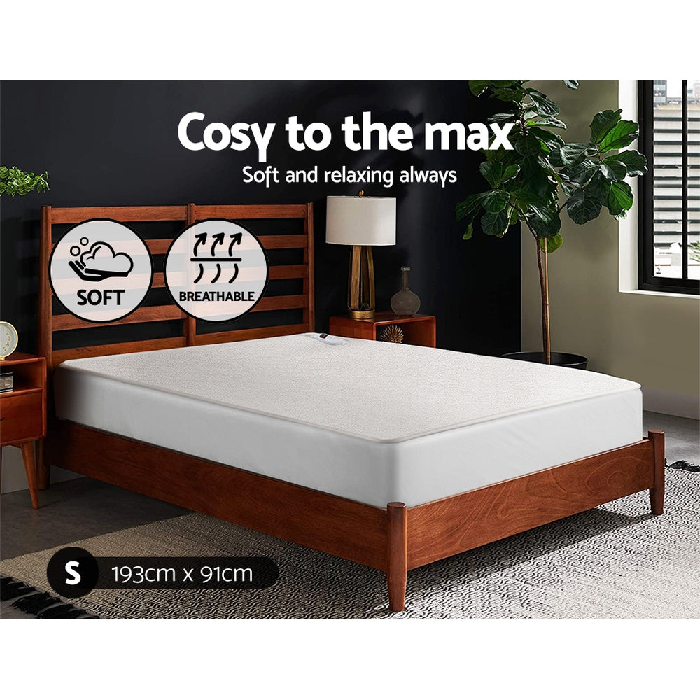 Giselle Bedding Single Size Electric Blanket Fleece-6