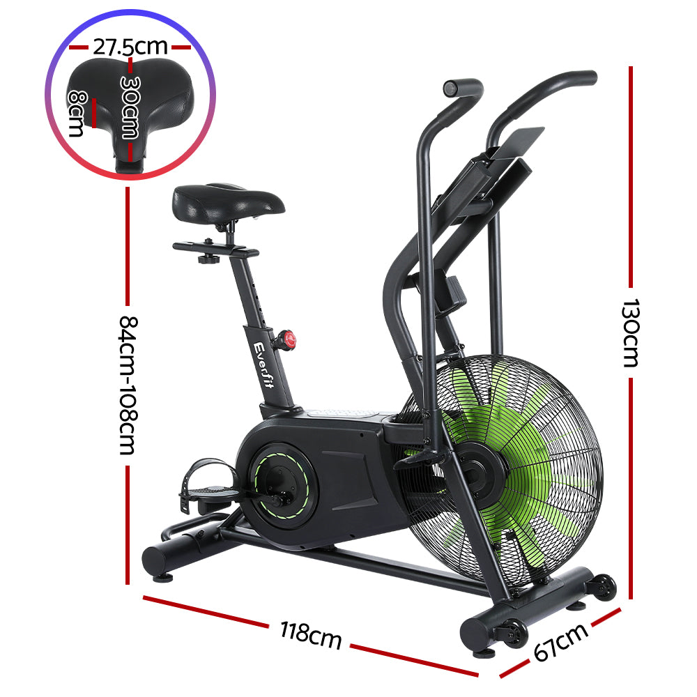 Everfit Air Bike Dual Action Exercise Bike Fitness Home Gym Cardio-1