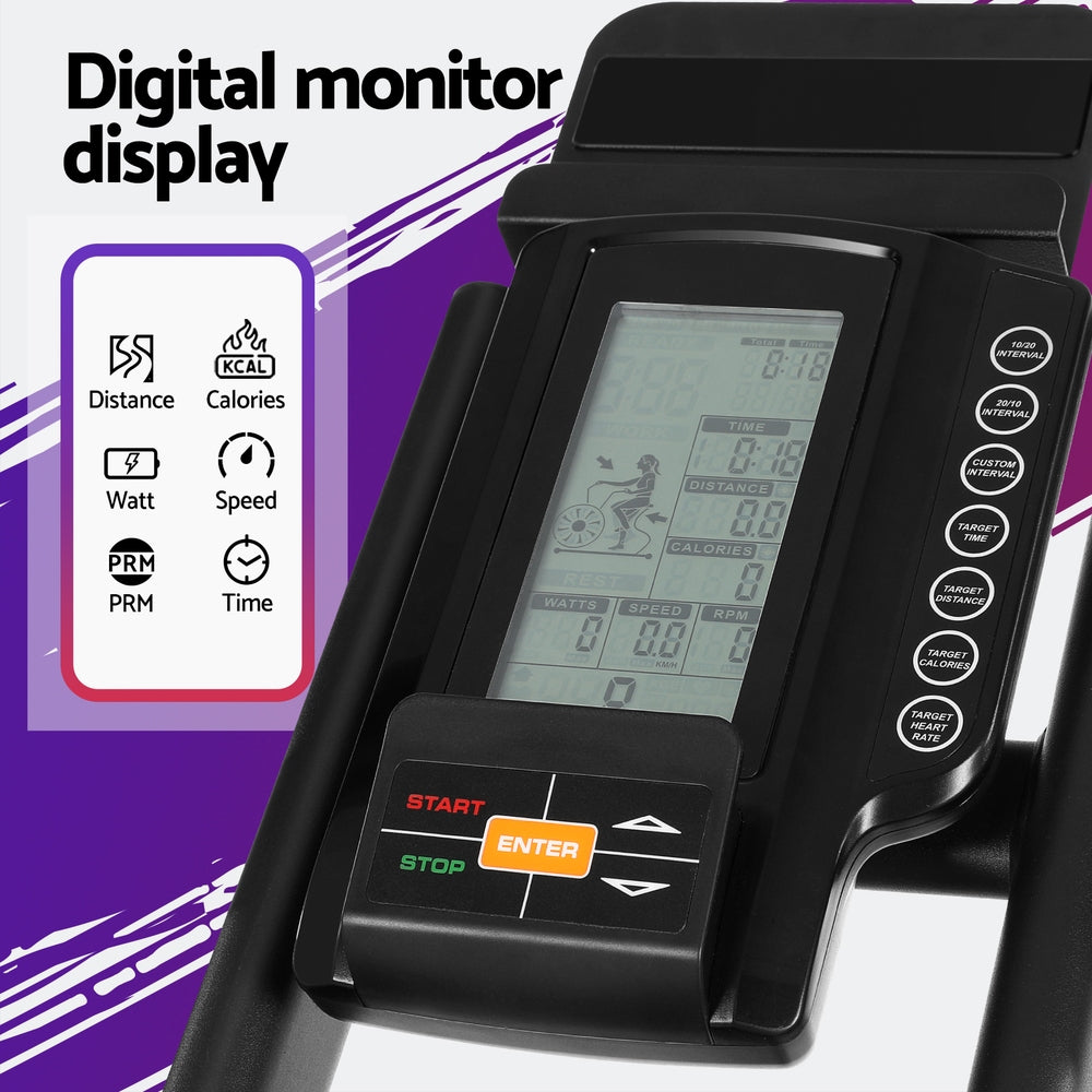 Everfit Air Bike Dual Action Exercise Bike Fitness Home Gym Cardio-4