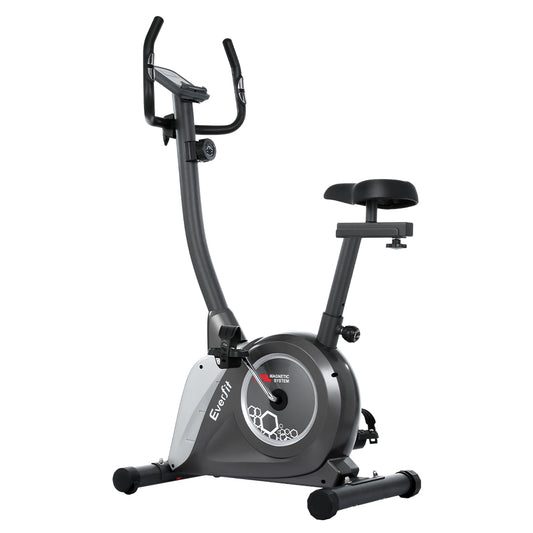 Everfit Magnetic Exercise Bike Upright Bike Fitness Home Gym Cardio-0