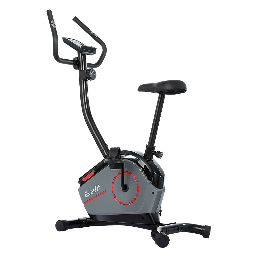 Everfit Magnetic Exercise Bike 8 Levels Upright Bike Fitness Home Gym Cardio-0