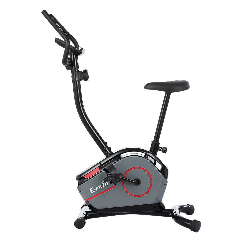 Everfit Magnetic Exercise Bike 8 Levels Upright Bike Fitness Home Gym Cardio-2