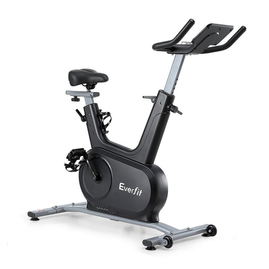 Everfit Exercise Bike Spin Bike Electromagnetic Smart Home Fitness 24-Level Resistance 120kg Bluetooth-0