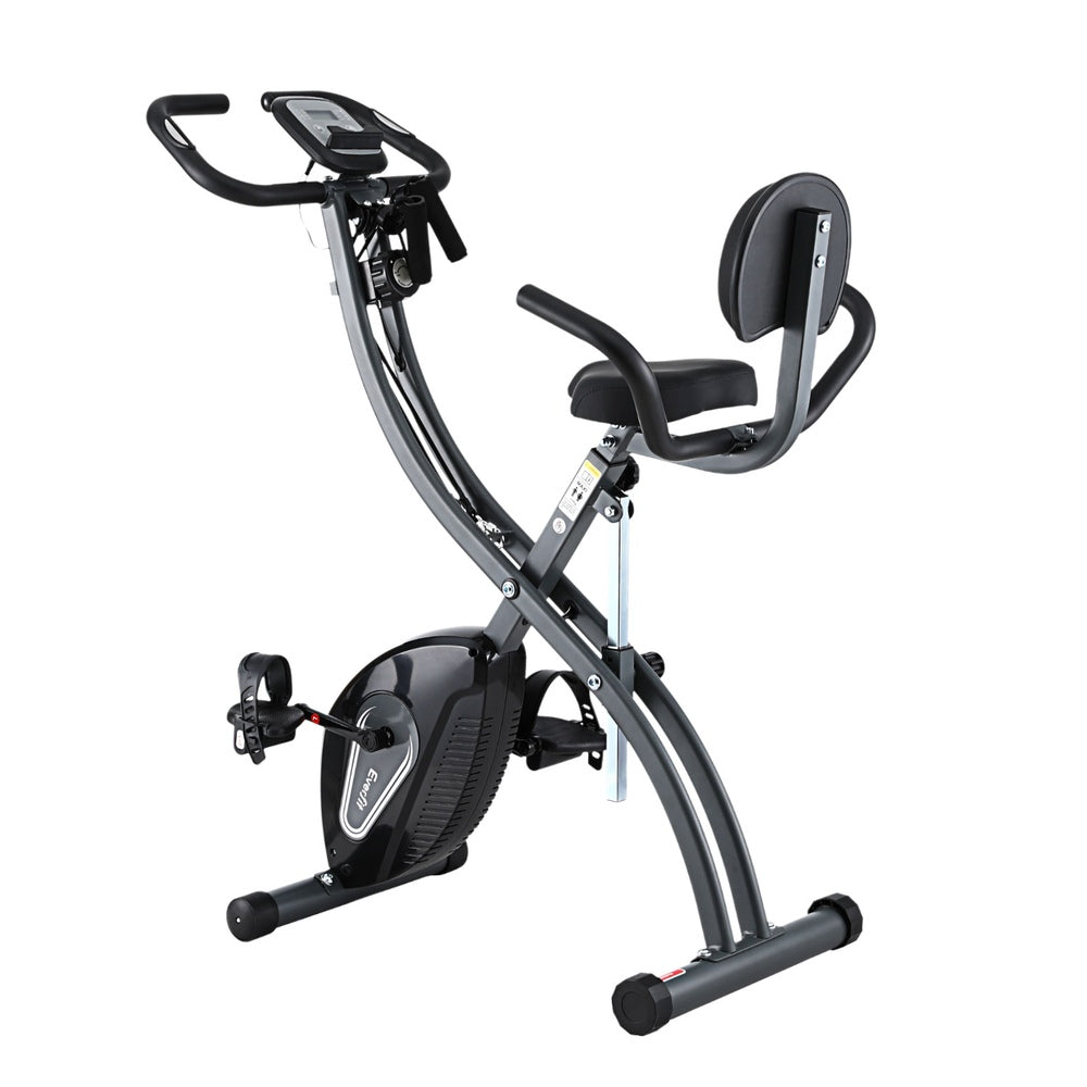 Everfit Folding Exercise Bike Magnetic X-Bike Aerobic Trainer Indoor Cycling-0