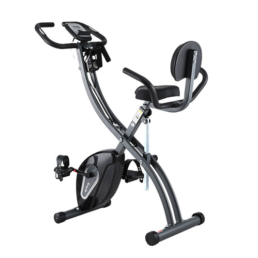 Everfit Folding Exercise Bike Magnetic X-Bike Aerobic Trainer Indoor Cycling-0