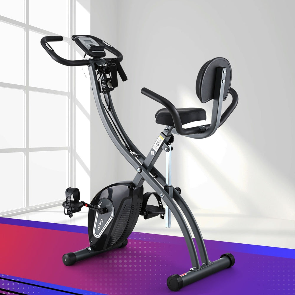 Everfit Folding Exercise Bike Magnetic X-Bike Aerobic Trainer Indoor Cycling-6