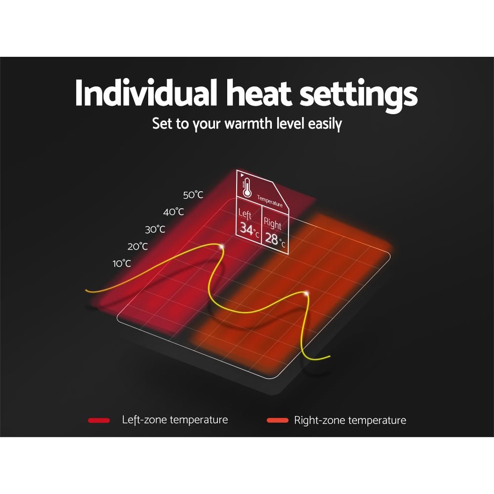 Giselle Bedding Double Size Electric Blanket Polyester-3