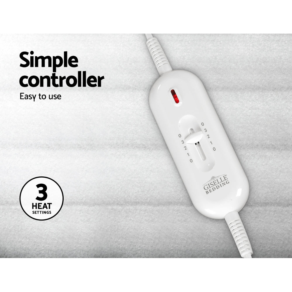 Giselle Bedding King Size Electric Blanket Polyester-4