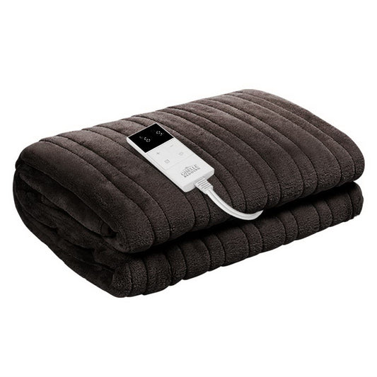 Giselle Bedding Electric Throw Blanket - Chocolate-0