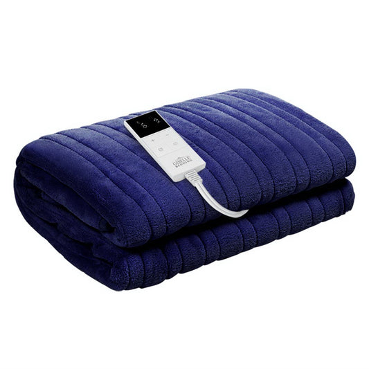 Giselle Bedding Electric Throw Blanket - Navy-0