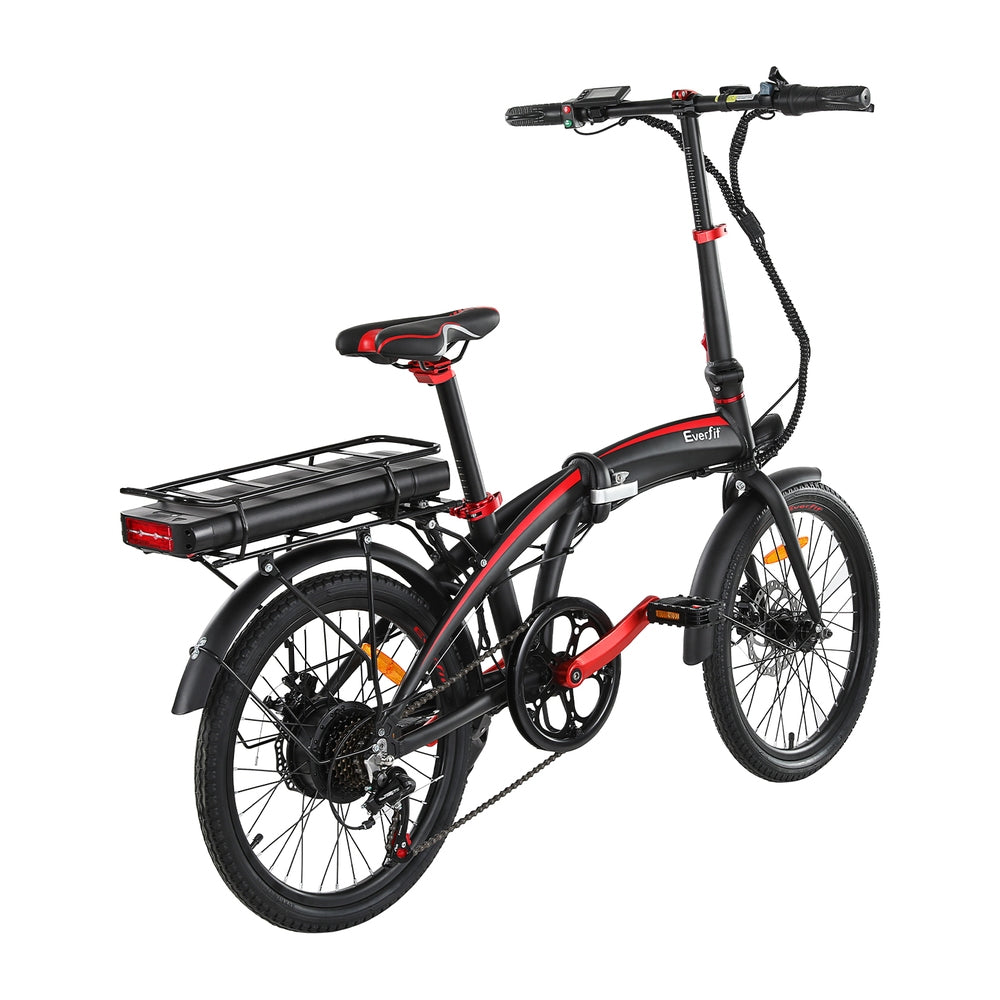 Everfit Folding Electric Bike Urban City Bicycle eBike Rechargeable Battery 250W-2