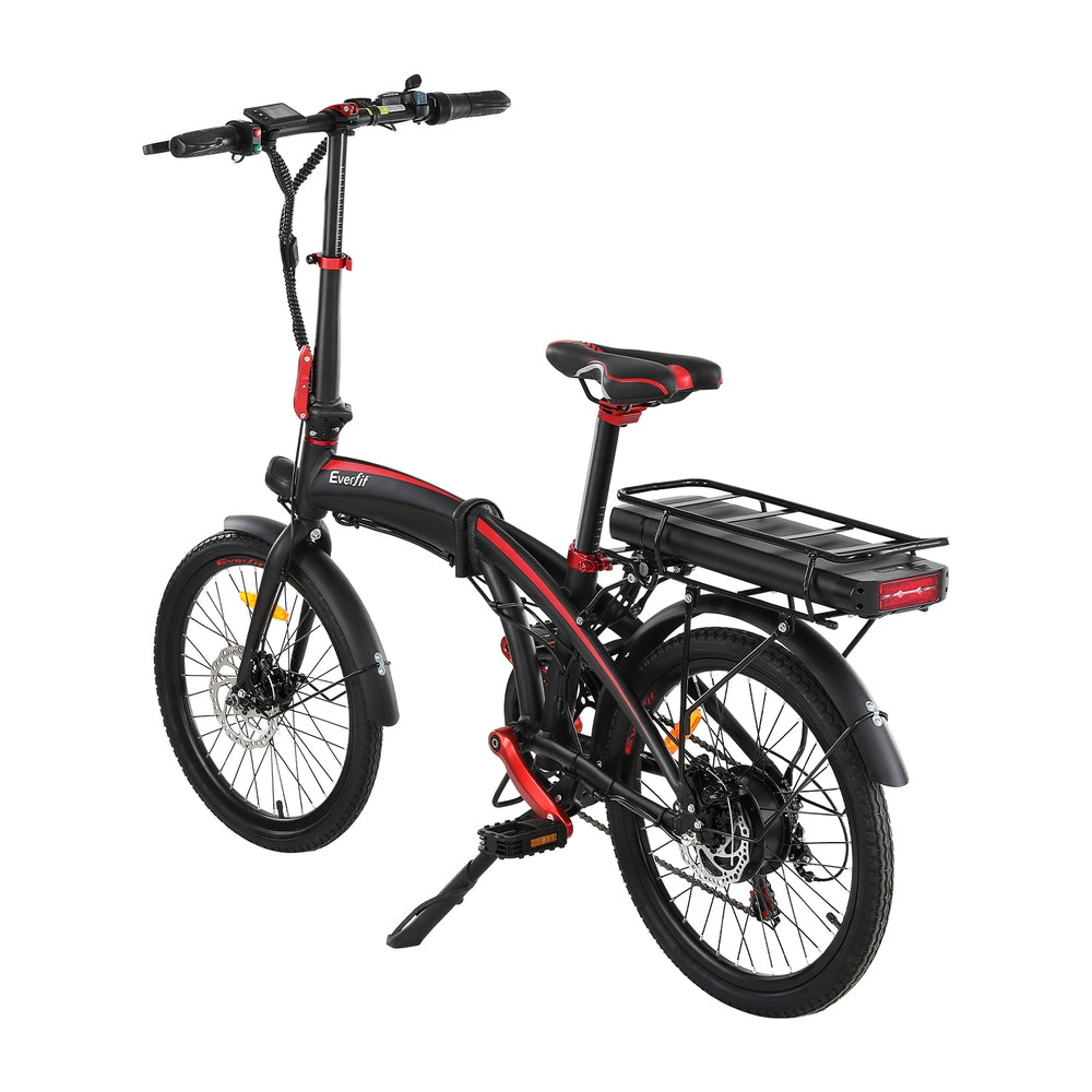 Everfit Folding Electric Bike Urban City Bicycle eBike Rechargeable Battery 250W-3