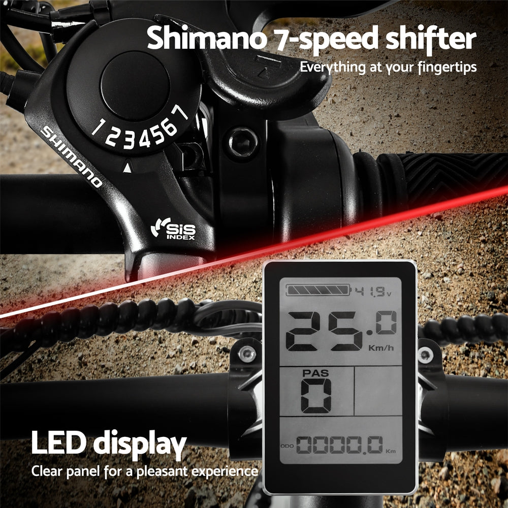 Everfit 26 Inch Electric Bike Mountain Bicycle eBike Built-in Battery 250W-6