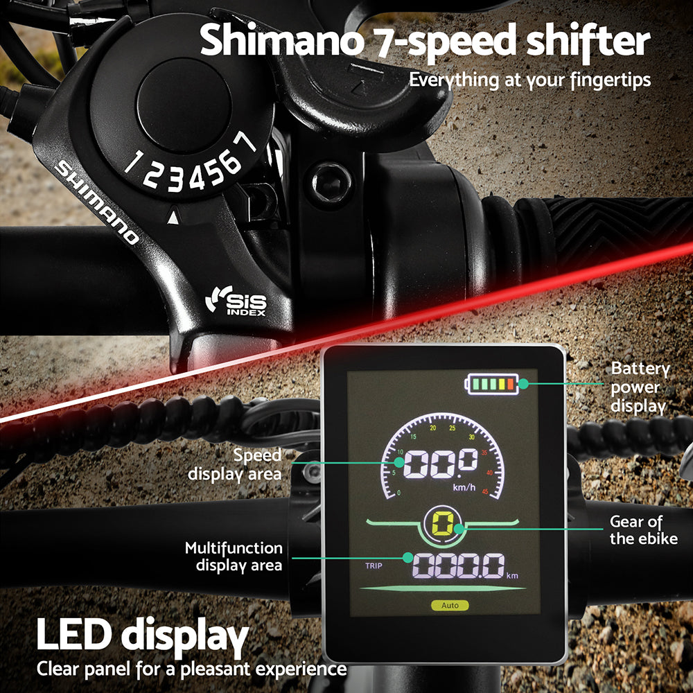 Everfit 27.5 Inch Electric Bike Mountain Bicycle eBike Battery 21 Speed-6