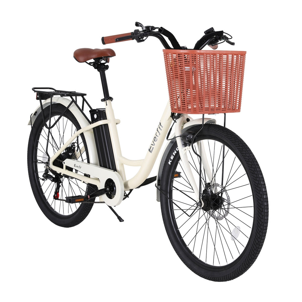 Everfit 26" Electric Bike City Bicycle eBike e-Bike Commuter w/ Battery WH-2