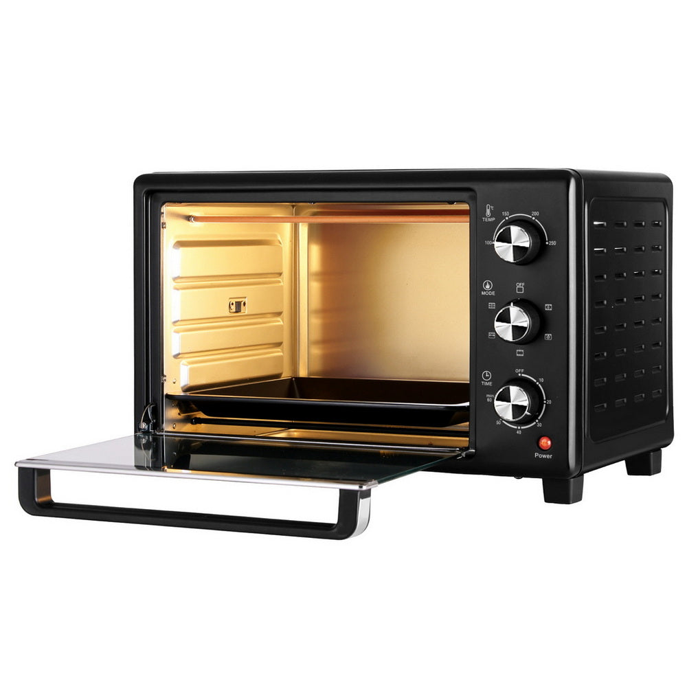 Devanti 30L Convection Oven Electric Fryer Ovens 1600W-2