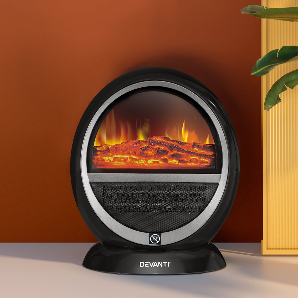 Devanti Electric Fireplace Fire Heaters 1500W-6