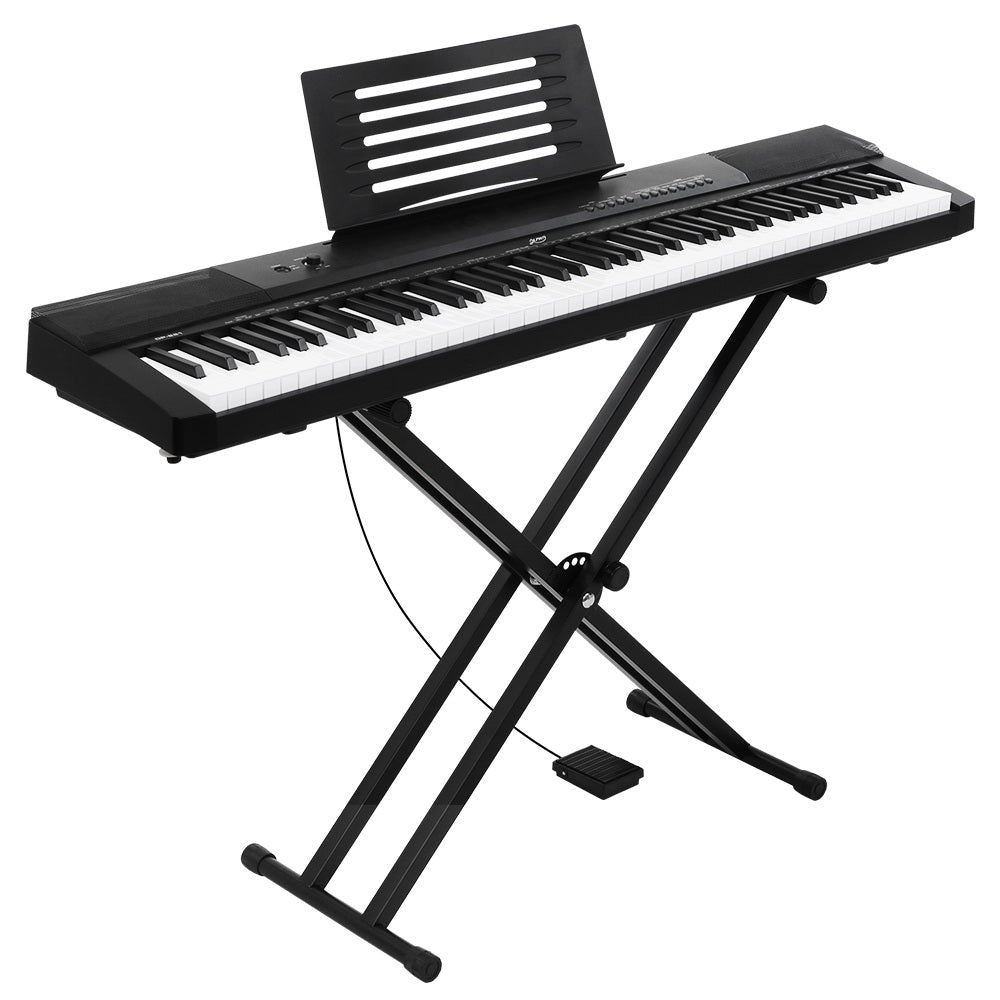 Alpha 88 Keys Electronic Piano Keyboard Digital Electric w/ Stand Sustain Pedal-0