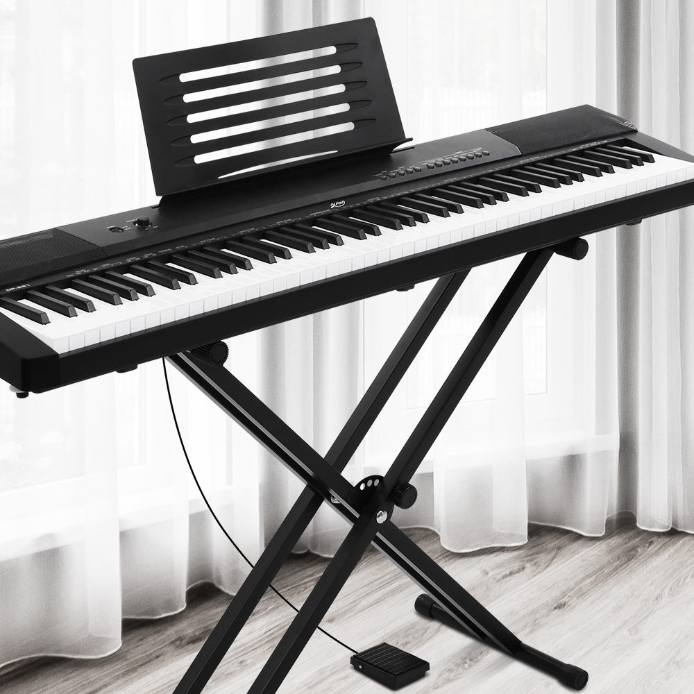 Alpha 88 Keys Electronic Piano Keyboard Digital Electric w/ Stand Sustain Pedal-6