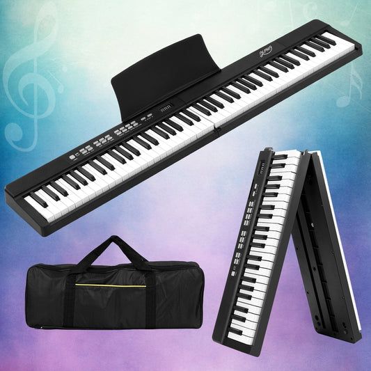 Alpha 88 Keys Foldable Electronic Piano Keyboard Digital Electric w/ Carry Bag-0