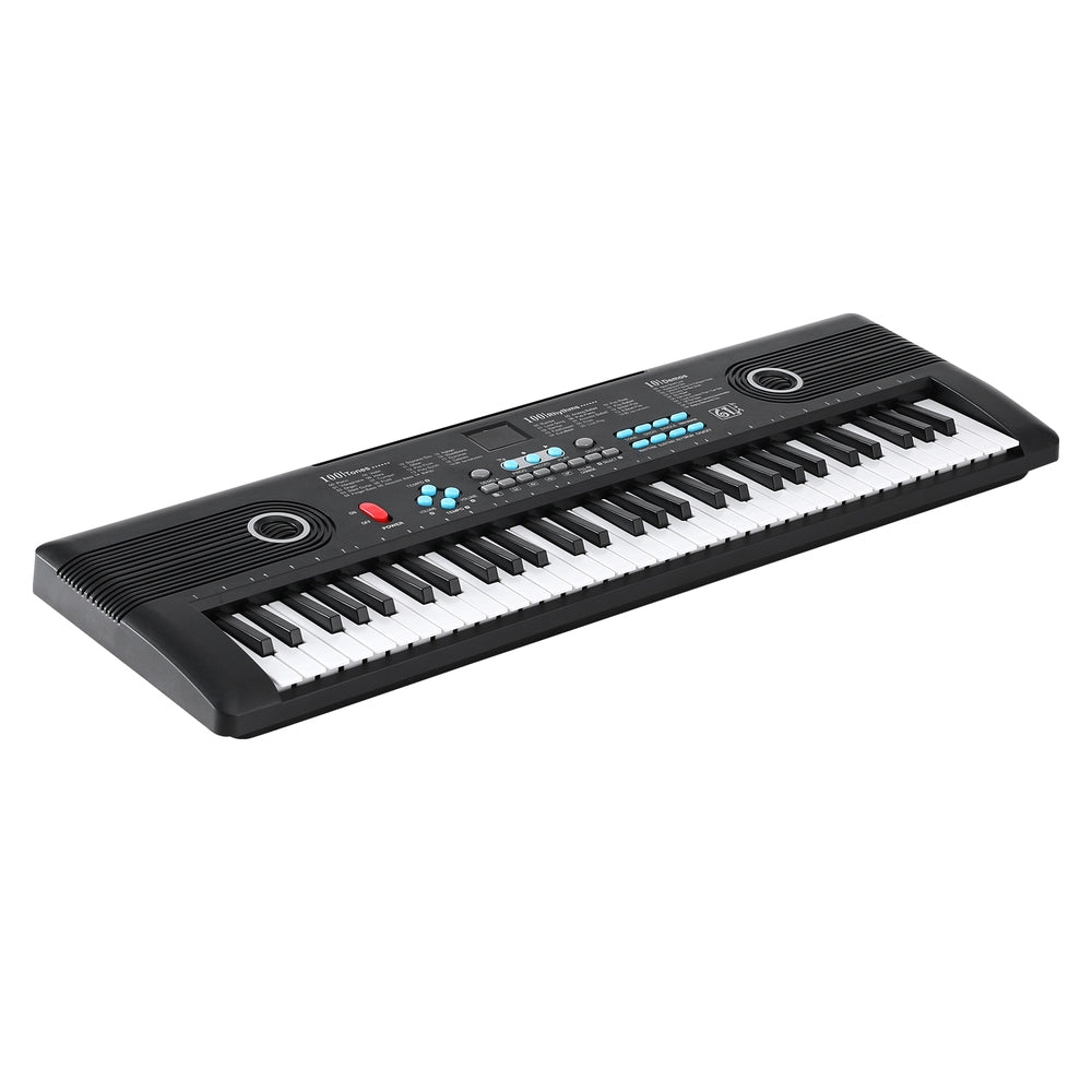 Alpha 61-Key Digital Piano Keyboard Electric Kids Gift Black-0