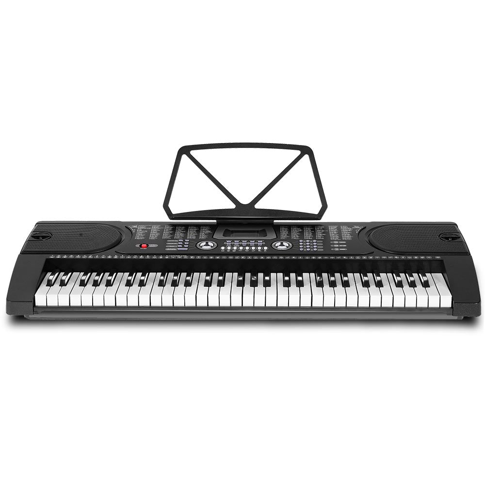 Alpha 61 Keys Electronic Piano Keyboard Digital Electric w/ Stand Beginner Black-2