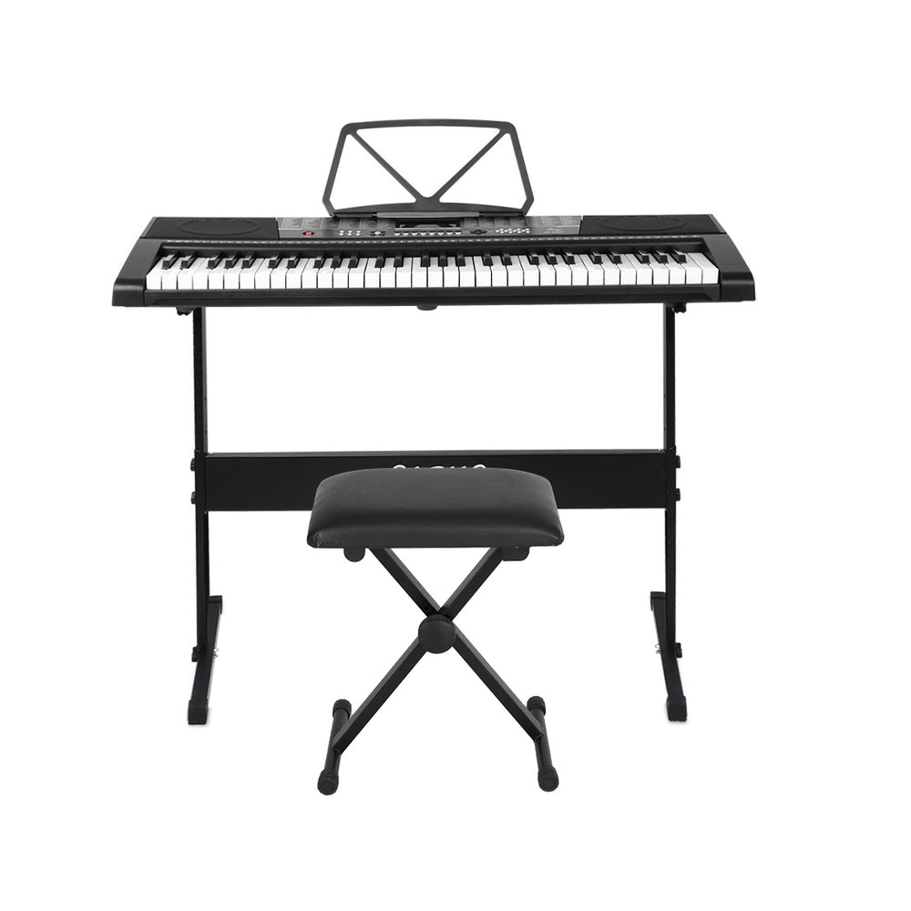 Alpha 61 Keys Electronic Piano Keyboard Digital Electric w/ Stand Stool Speaker-2