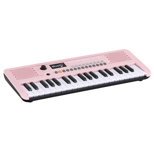Alpha 37-Key Digital Piano Keyboard for Kids Beginners Electronic Keyboard Piano Gift Pink-0