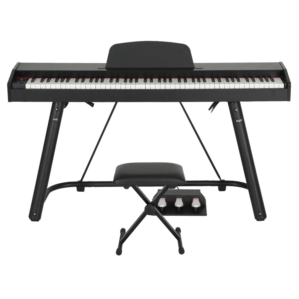 Alpha 88 Keys Electronic Piano Keyboard Digital Electric w/ Stand Stool Weighted-2