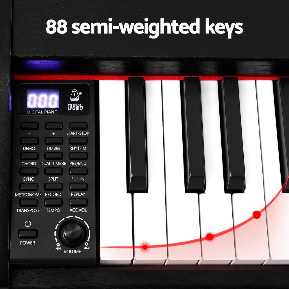 Alpha 88 Keys Digital Piano Keyboard Electronic w/ Stand-3