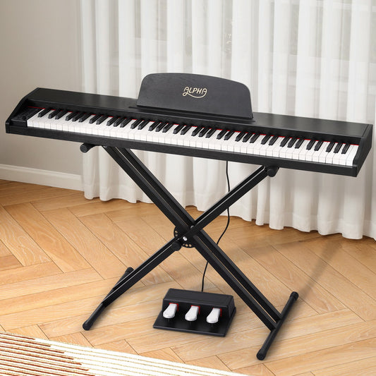 Alpha 88 Keys Digital Piano Keyboard Electronic w/ Stand-0